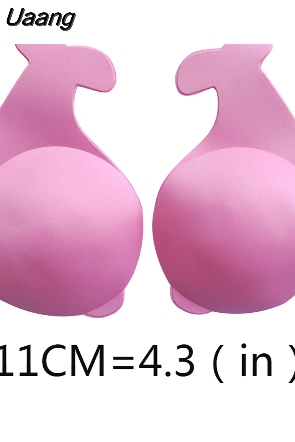 Uaang Adhesive Silicone Bra Pads Reusable Women Fish Tail Bh Sticky Bra Strapless Push Up Invisible Bra Sexy Lingerie Rabbit Bras