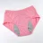 Damokan High Elasticity Menstruation Underwear Mid Rise Leak-proof Safety Briefs Plus Size Seamless Panties Nude Cotton Solid Lingerie