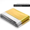 GOLD-10 PACK &bull; Emergency Solar Blanket Survival Safety Insulating Mylar Thermal