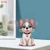 2D Flat DIY Dog Acrylic Shaking Head Diamond Painting Tabletop Ornaments Kit