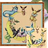 Eevee'S Evolved Form - 11CT Stamped Cross Stitch - 50*50cm