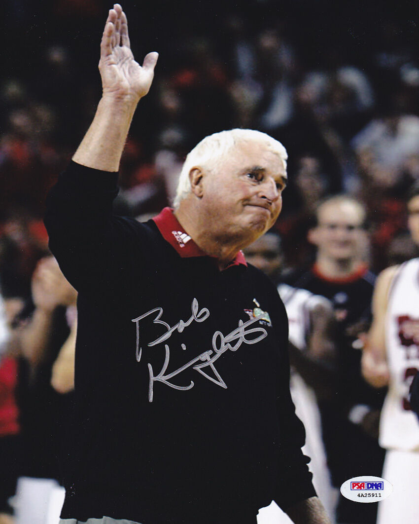 Coach Bobby Knight SIGNED 8x10 Photo Poster painting Indiana Hoosiers ITP PSA/DNA AUTOGRAPHED