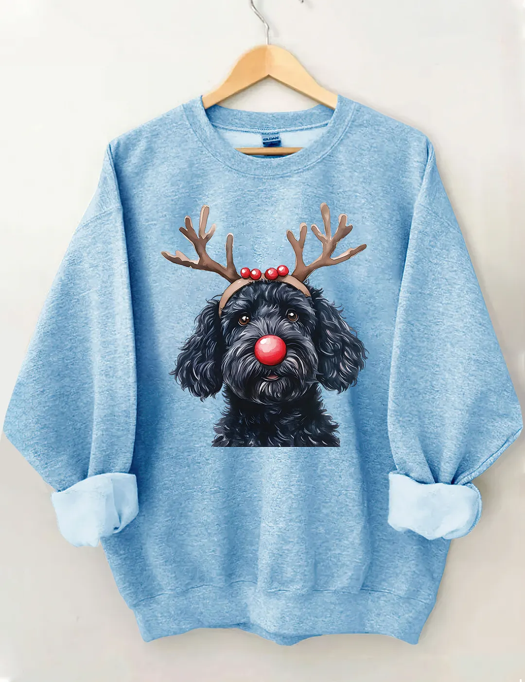 Christmas Black Goldendoodle Sweatshirt