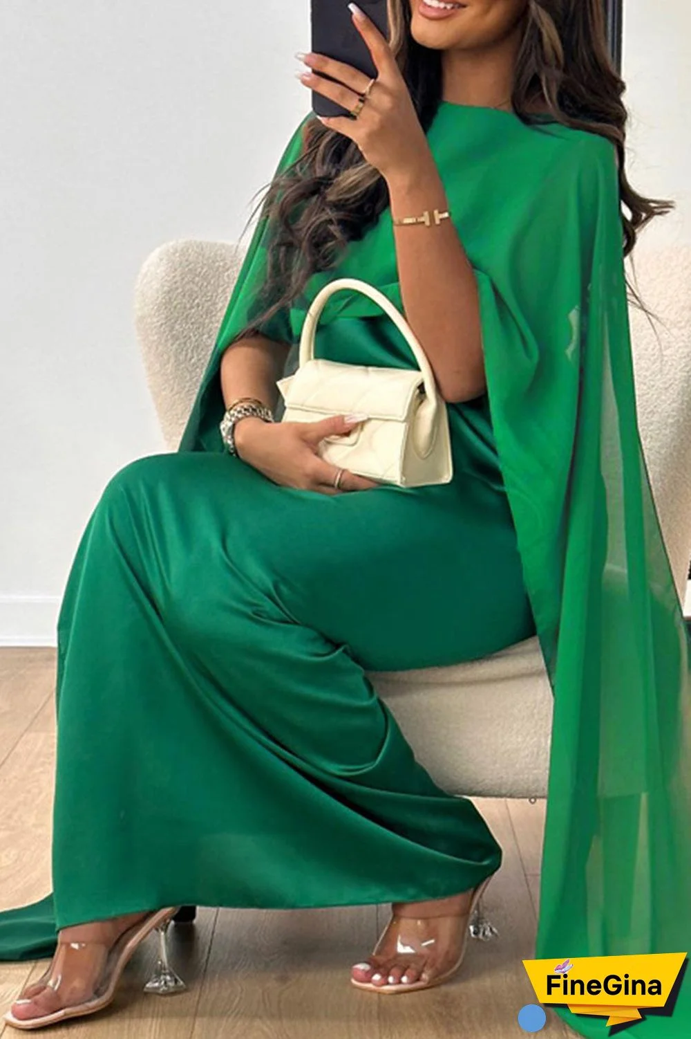 Elegant Solid Patchwork Zipper O Neck Long Dresses(5 Colors)