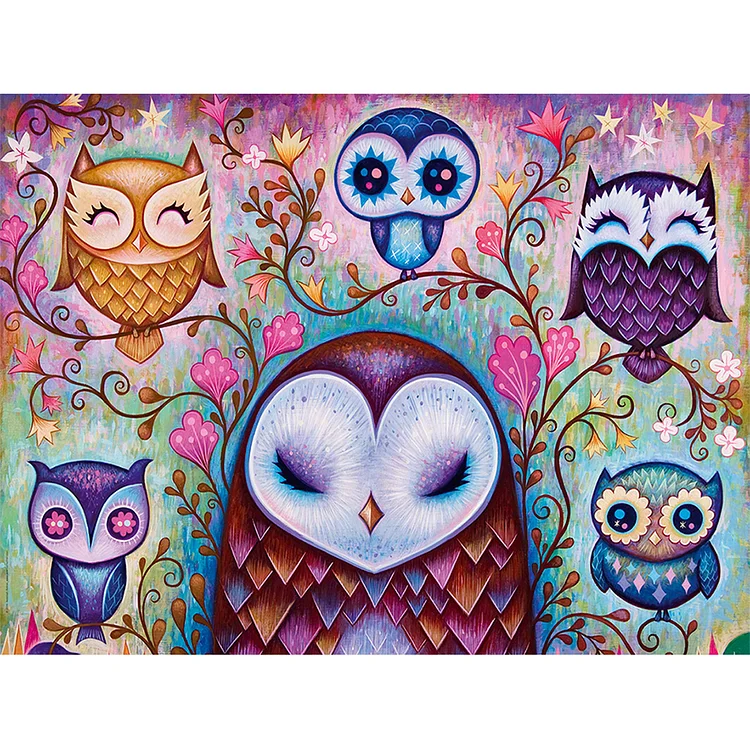DIY - Owl 11Ct Stamped Cross Stitch 40X50CM