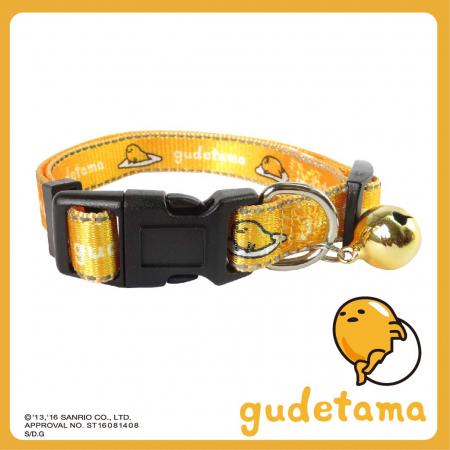 Sanrio Gudetama Yellow Puppy Pet Dog Collar with Bell 8"-12"  For Small / Medium / Large Dogs A Cute Shop - Inspired by You For The Cute Soul 