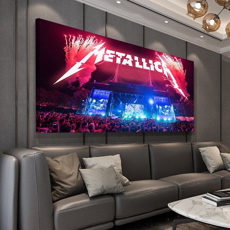 Metallica Live at Outside Lands 2017 Canvas Wall Art MusicWallArt