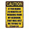Warning - Vintage Metal Signs(12*16Inch) - Warning
