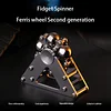 Ferris Wheel Double Pendulum Fingertip Dyroscope Foldable Metal Anti-Stress Desktop Ornaments Decompression Toys Handheld EDC Metal Gyroscope