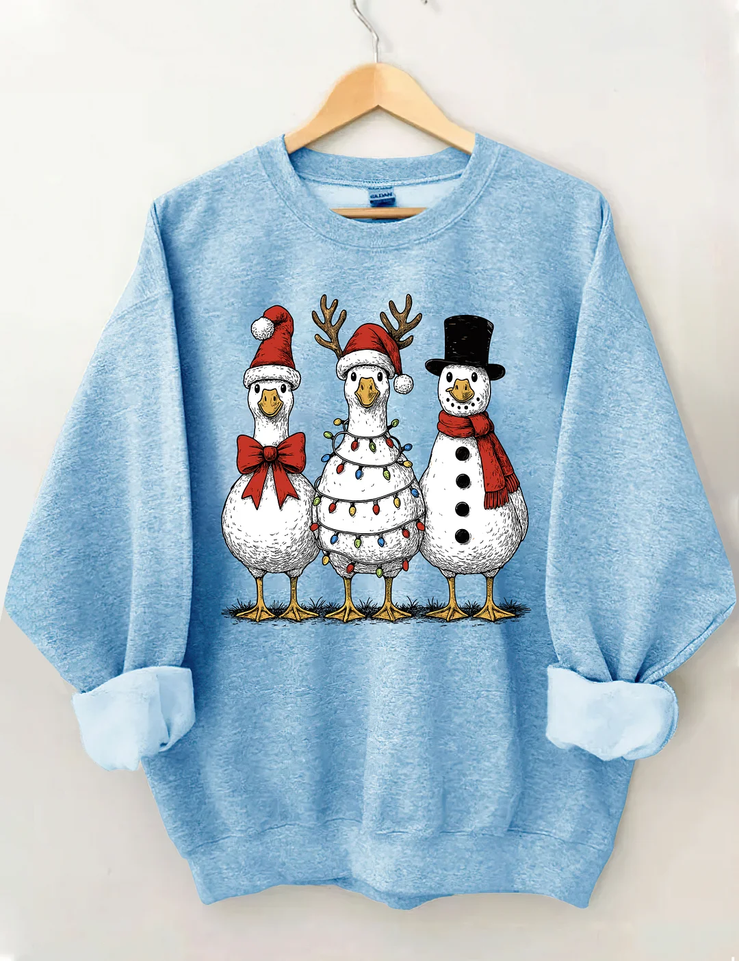 Vintage Christmas Goose Sweatshirt