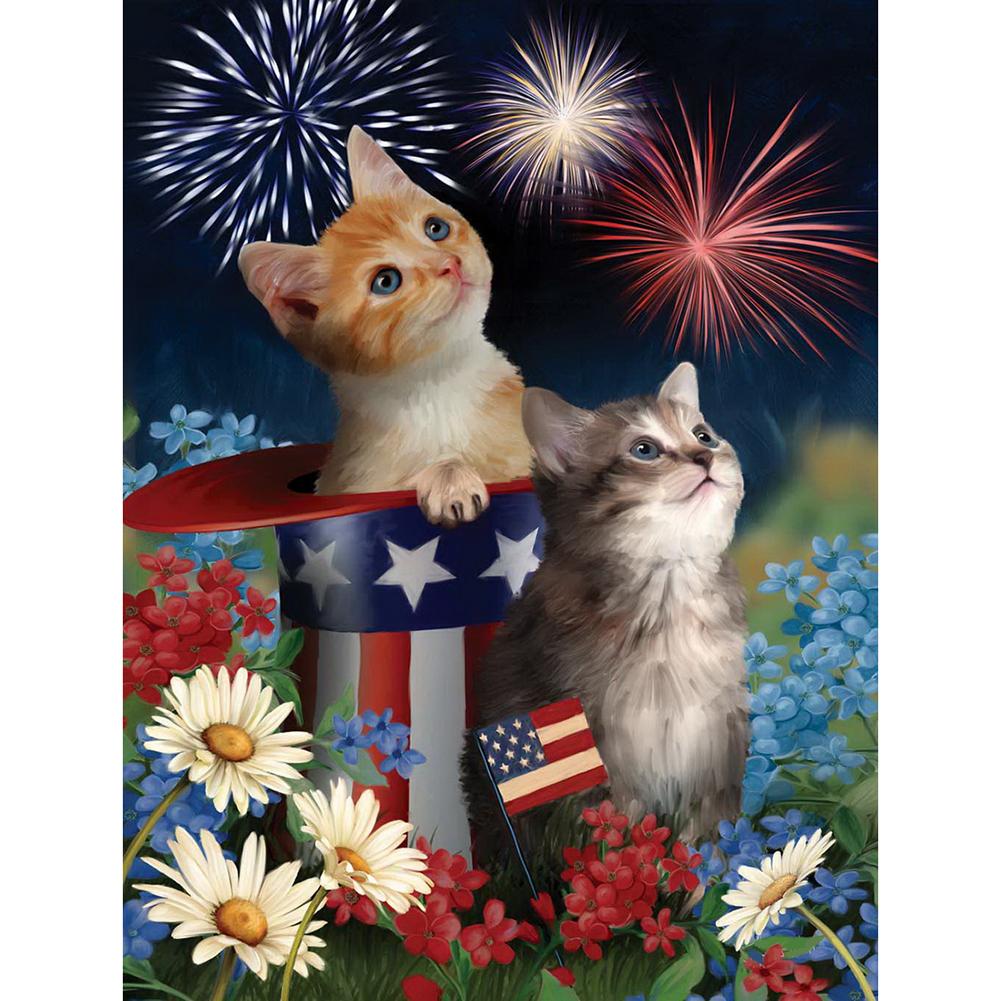 

Cat-Round Drill Diamond Painting-30*40CM, 501 Original