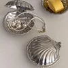 French Retro 304 Stainless Steel Shell Butter Box Jewelry Storage Box