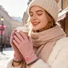 Gants&nbsp;chauds et coupe-vent avec fonction &eacute;cran tactile et prise antid&eacute;rapante