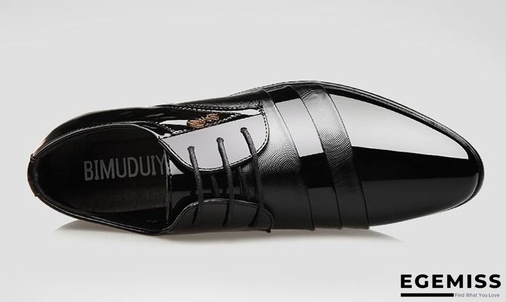 Business Oxfords Shoes Pointed Toe Wedding Shoes Leather British Lace-up Footwear | EGEMISS