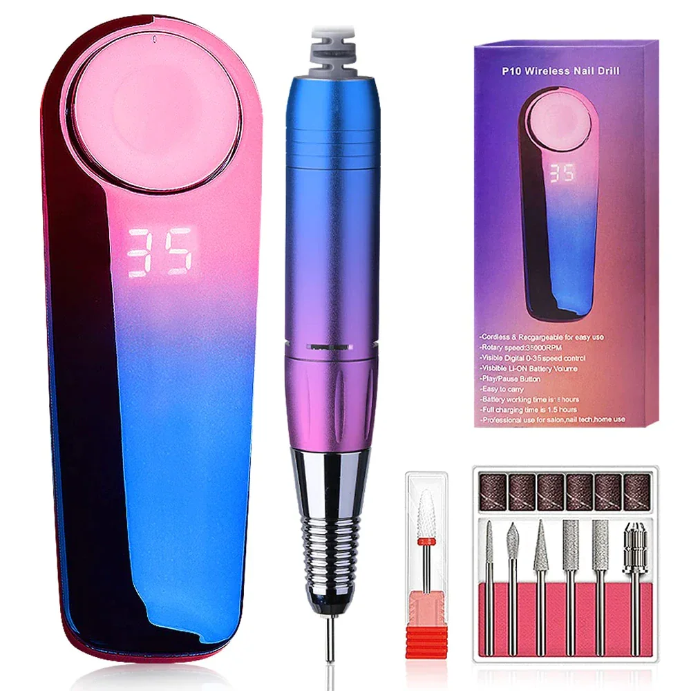 Professional Rechargeable Nail Drill Filer Device