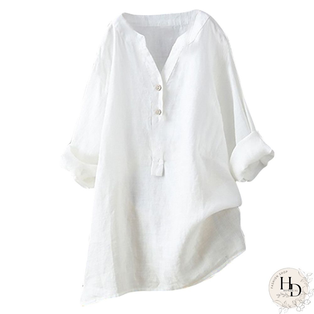 Women Tuxedo Linen Shirt Dress