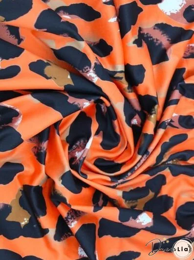 Tied Printed Surplice Tiered Tank Dress