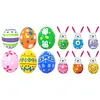 6 Pcs Easter Inflatable Outdoor Decorations PVC Colored Giant Egg Ornaments Blow Up Easter Egg Yard Decorations for Lawn/Garden/Porch/Courtyard