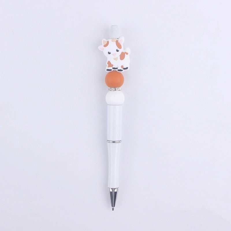 1 Piece Animal Class Learning Daily Plastic Silica Gel Cartoon Style Cute Gel Pen