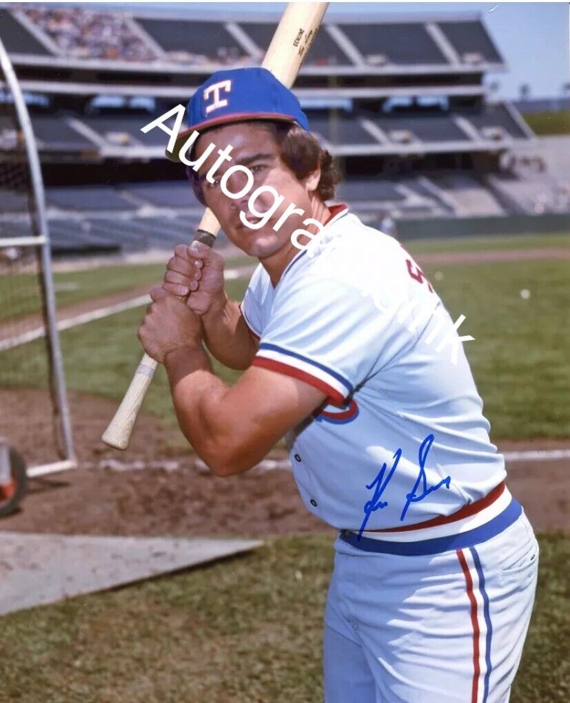 Ken Suarez Autographed 8x10 Texas Rangers#13