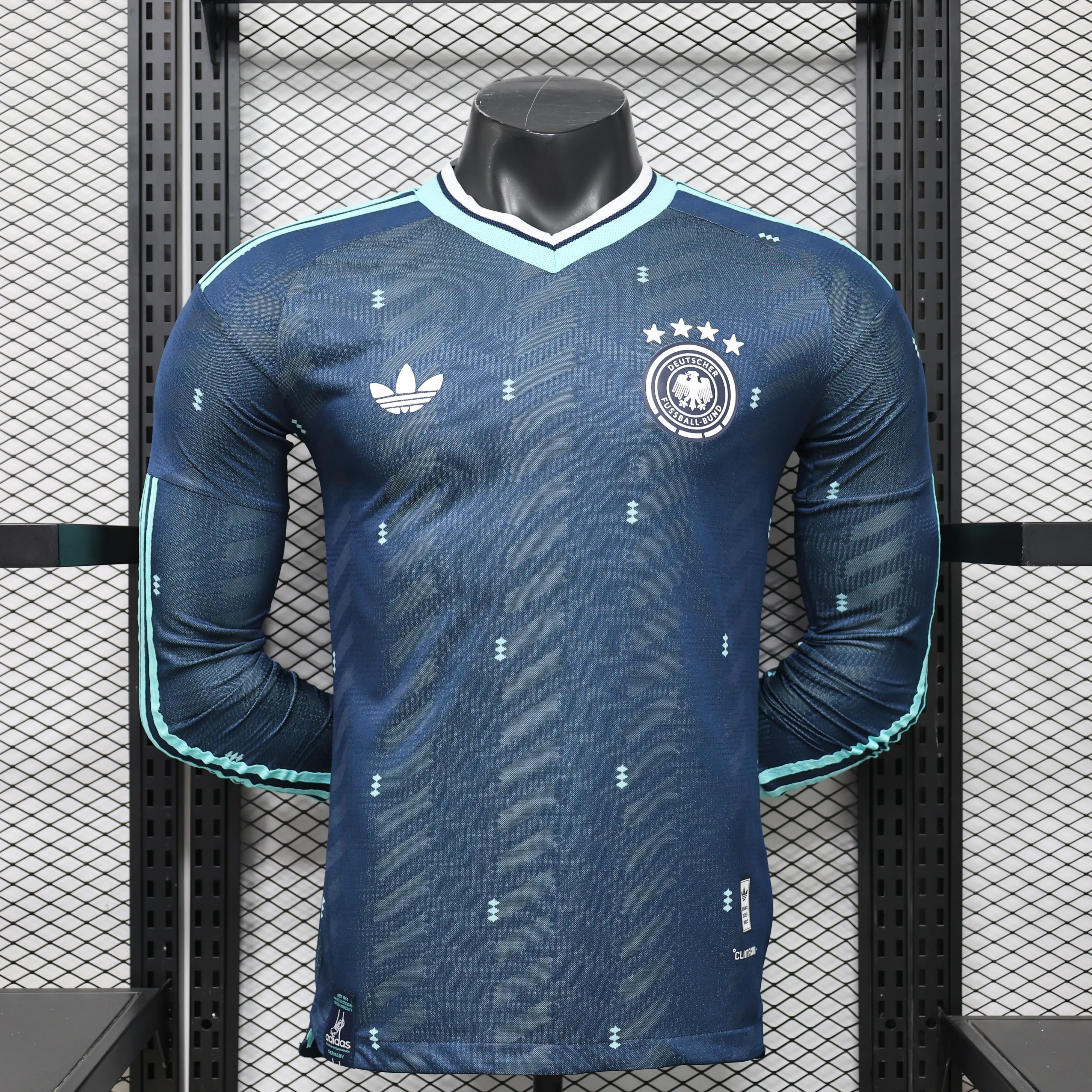2026 Player Version Long Sleeve Germany Away Football Jersey（The player version jersey is a bit tight, please pay attention to the size selection）