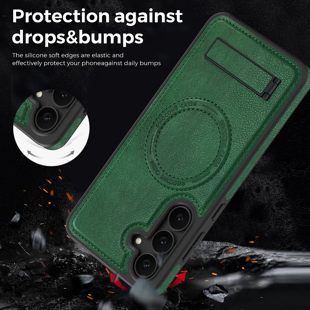 Samsung Galaxy Z Fold 6 Leather Case Magnetic Protective Case Holder Phone Case