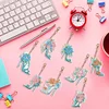 8PCS Diamond Painting Keychains Special Shape Double Sided Diamond