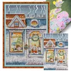 Winter Story -14CT Stamped Cross Stitch Kit(34*50cm)