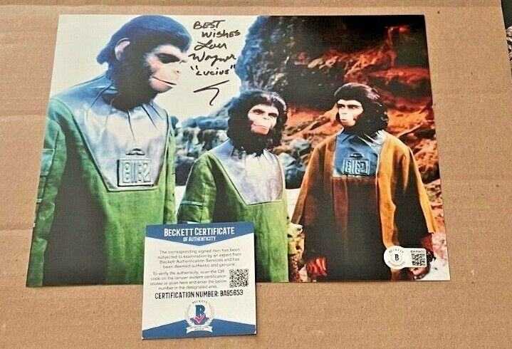 LOU WAGNER SIGNED PLANET OF THE APES 8X10 Photo Poster painting BECKETT CERTIFIED LUCIUS