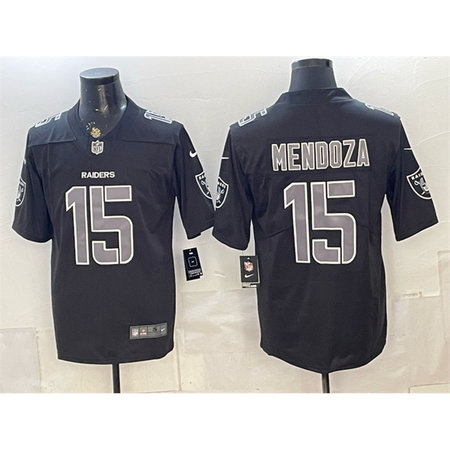 Youth Las Vegas Raiders #15 Fernando Mendoza Black Vapor Untouchable Limited Jersey