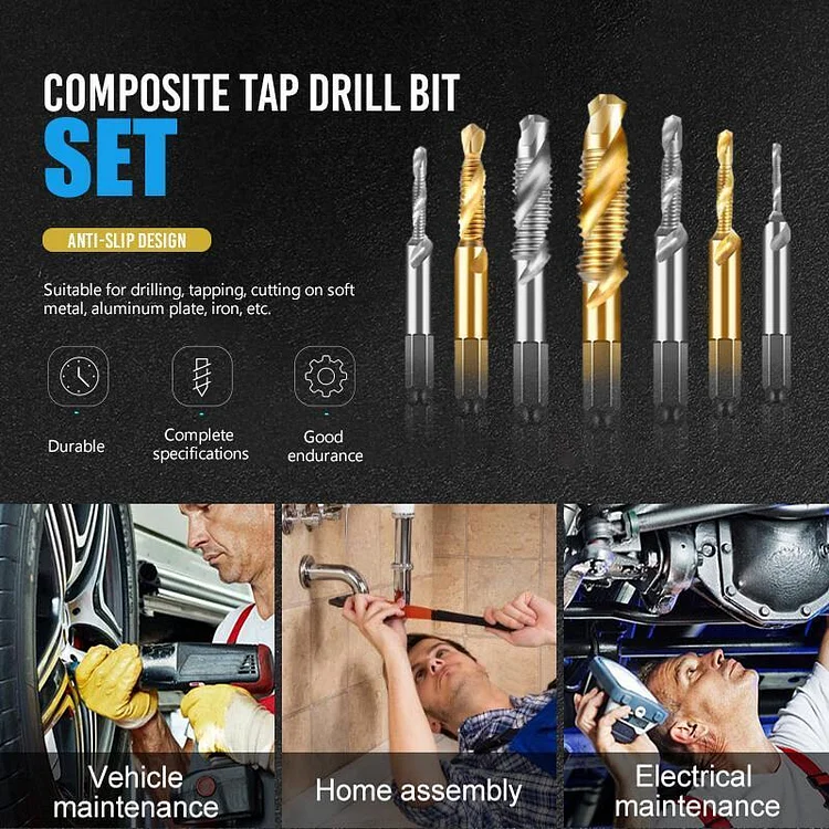 Composite Tap Drill Bit Set (6PCS)