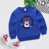 Kid Baby Boy Girl Round Neck Pullover Cartoon Hoodie Top