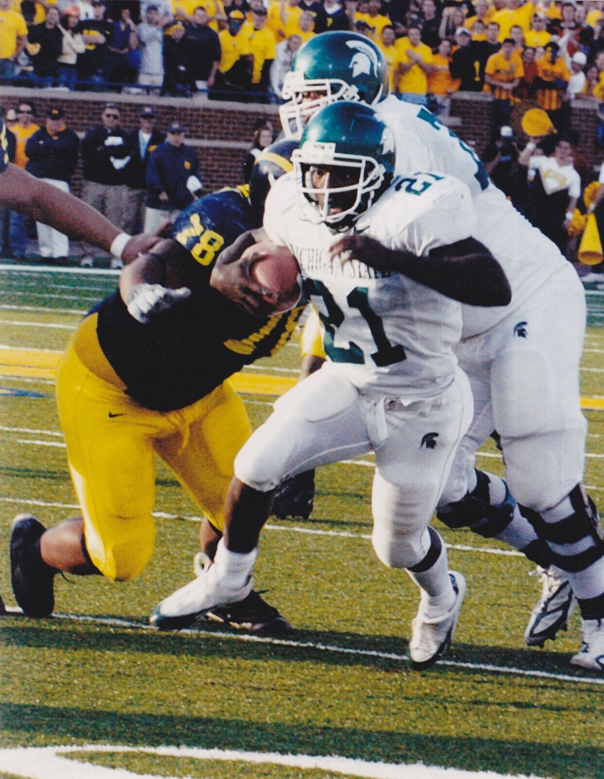 DeAndre Cobb 8x10 Michigan State color Photo Poster painting vs Michigan #1