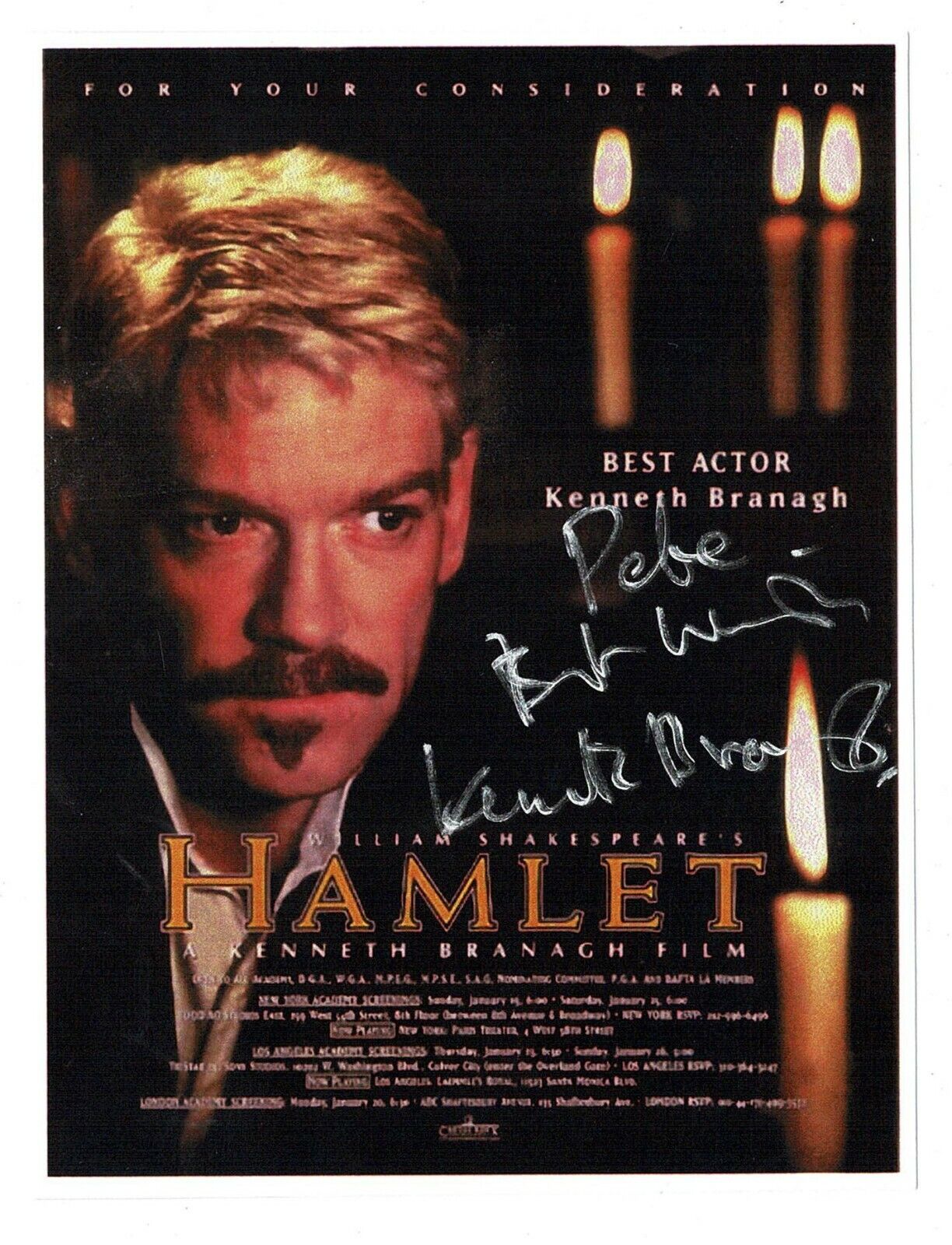 Kenneth Branagh signed autographed Photo Poster painting! AMCo! 14721