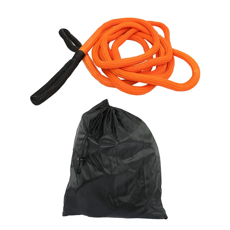 SEBLAFF Kinetic Recovery Tow Rope 1 Inch x 30 FT 30,000Lbs Orange Kinetic Tow Rope Stretch Tow Ropes Replacement for UTV ATV Truck Car Tractor