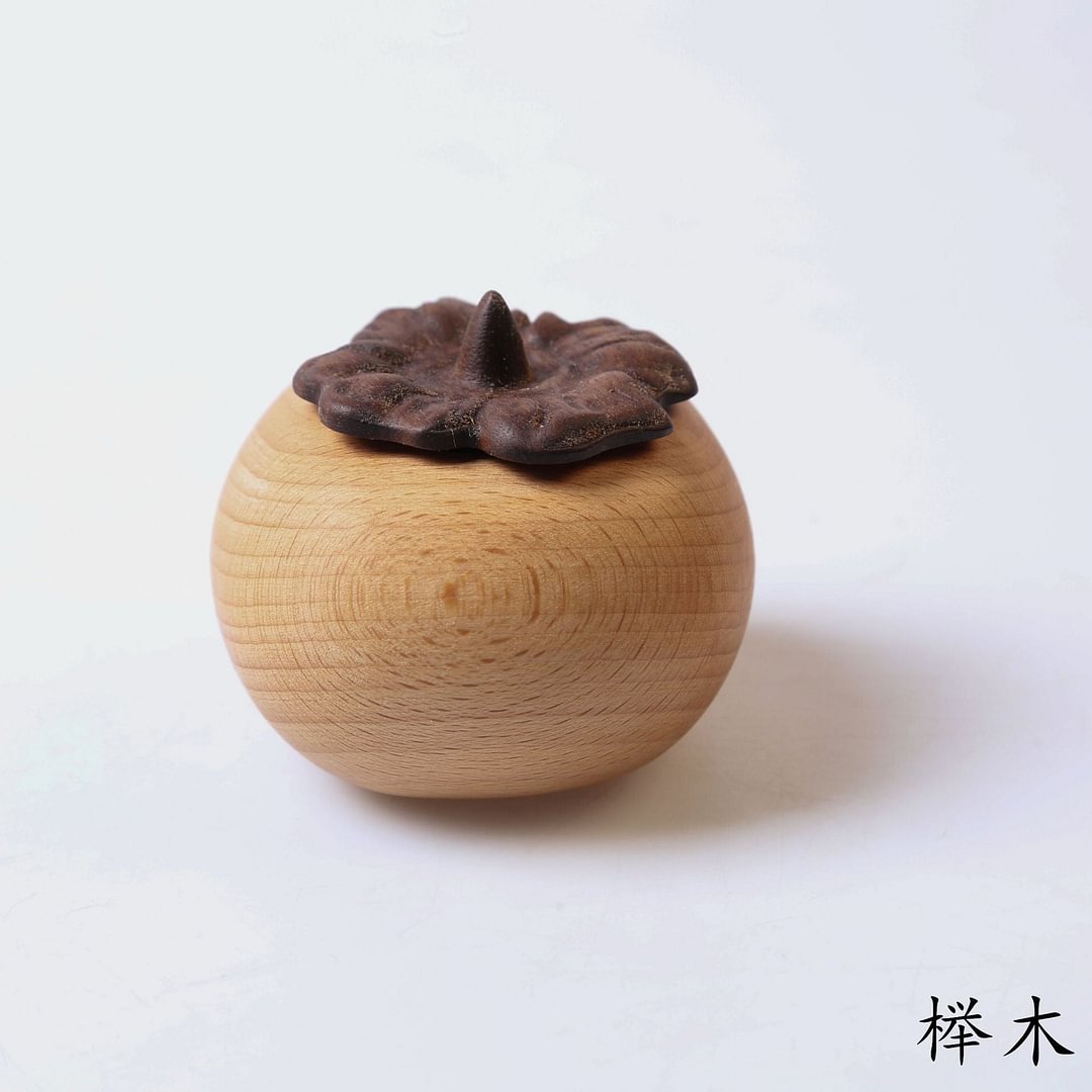 Persimmon-shaped Aromatherapy wood-container