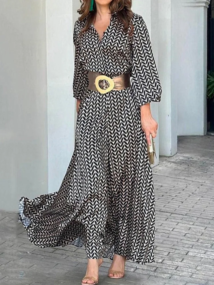 Effortless and Chic general Geo Print Dress