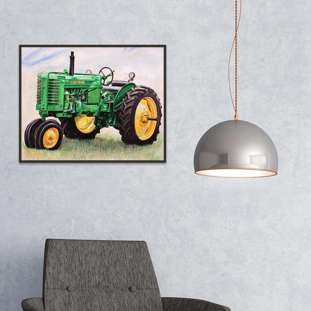 Diamond Painting - Full Round Drill - Tractor(40*30cm)
