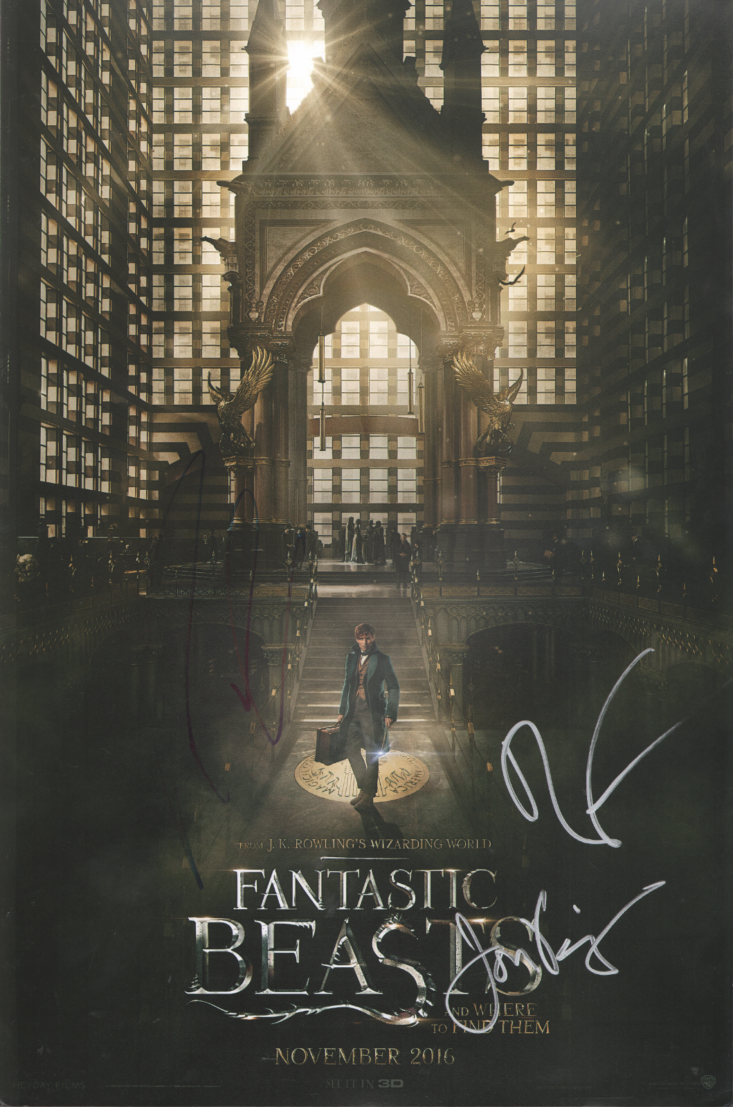 FANTASTIC BEASTS AND WHERE TO FIND THEM Cast x3 Signed JON VOIGHT 11x17 Photo Poster painting