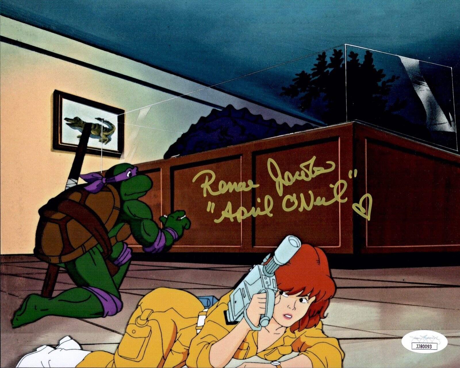 RENAE JACOBS Signed 8x10 Photo Poster painting APRIL Teenage Mutant Ninja Turtles COA JSA Cert