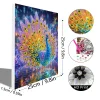 (Pre-Framed)Peacock-Special Shape Diamond Painting Kit(25x25cm)