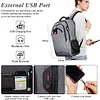 Wasserdicht Anti Diebstahl Rucksack 17,3 Zol Laptop Rucksack Herren mit USB-Anschluss Schulrucksack Gro&szlig;er Business Notebook Backpack f&uuml;r Arbeit Reisen M&auml;nner Jungen