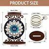 Mandala en bois - Bougeoir bricolage 5d