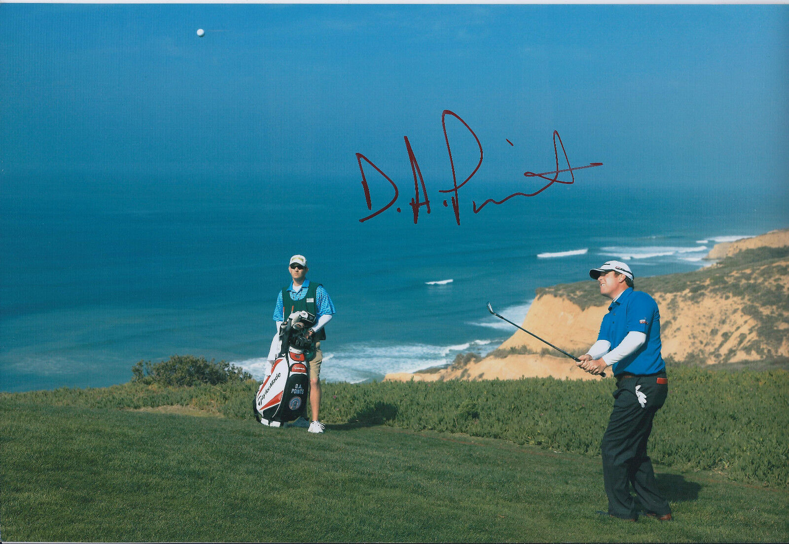 D A POINTS Darren Andrew SIGNED Autograph 12x8 Photo Poster painting AFTAL COA PGA Golf