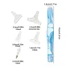 Resin Diamond Painting Point Drill Pen with 4 Various Tips Painting Arts 5D Point Drill Pen Diamonds Art Points Drills Pens for Nail Arts Rhinestone Decorations Cross-Stitch (Sky Blue)