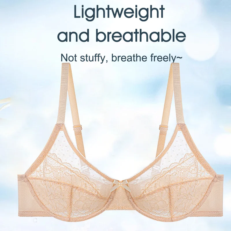 ✨ Enchante Floral Lace Plus Size Underwire Unlined Comfort Unpadded Full Coverage Bra