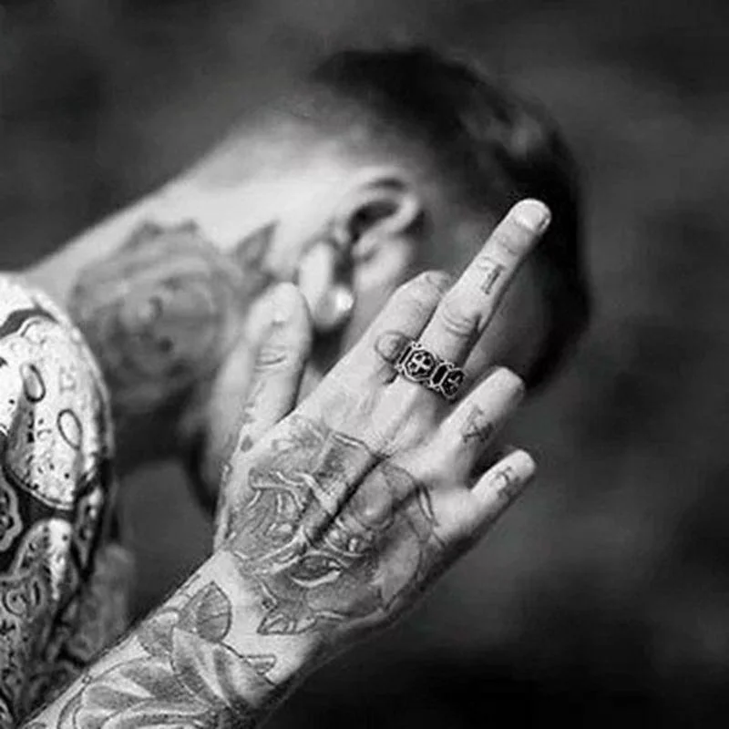 Punk Rock Skull Ring-inspireuse