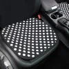 Elasticity Black and White Polka Dot Car Seat Cover Bowknot Pillow Cushion