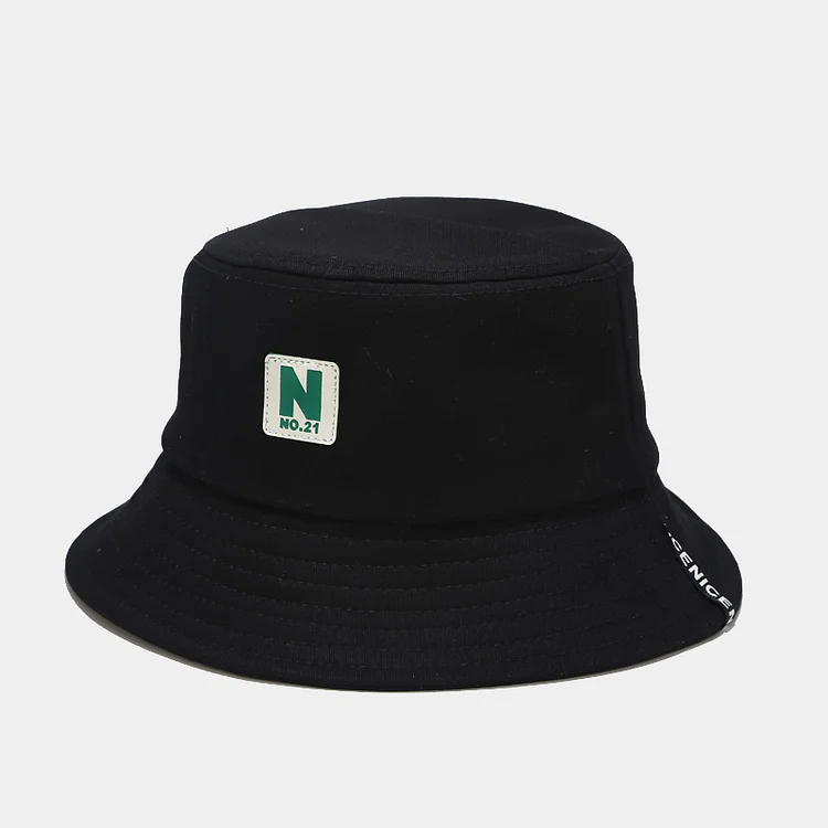 Cotton Letter N Hip Hop Bucket Hat at Hiphopee