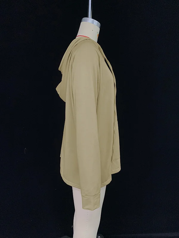 Solid Color Hoodie and Pant Matching Set main image 0